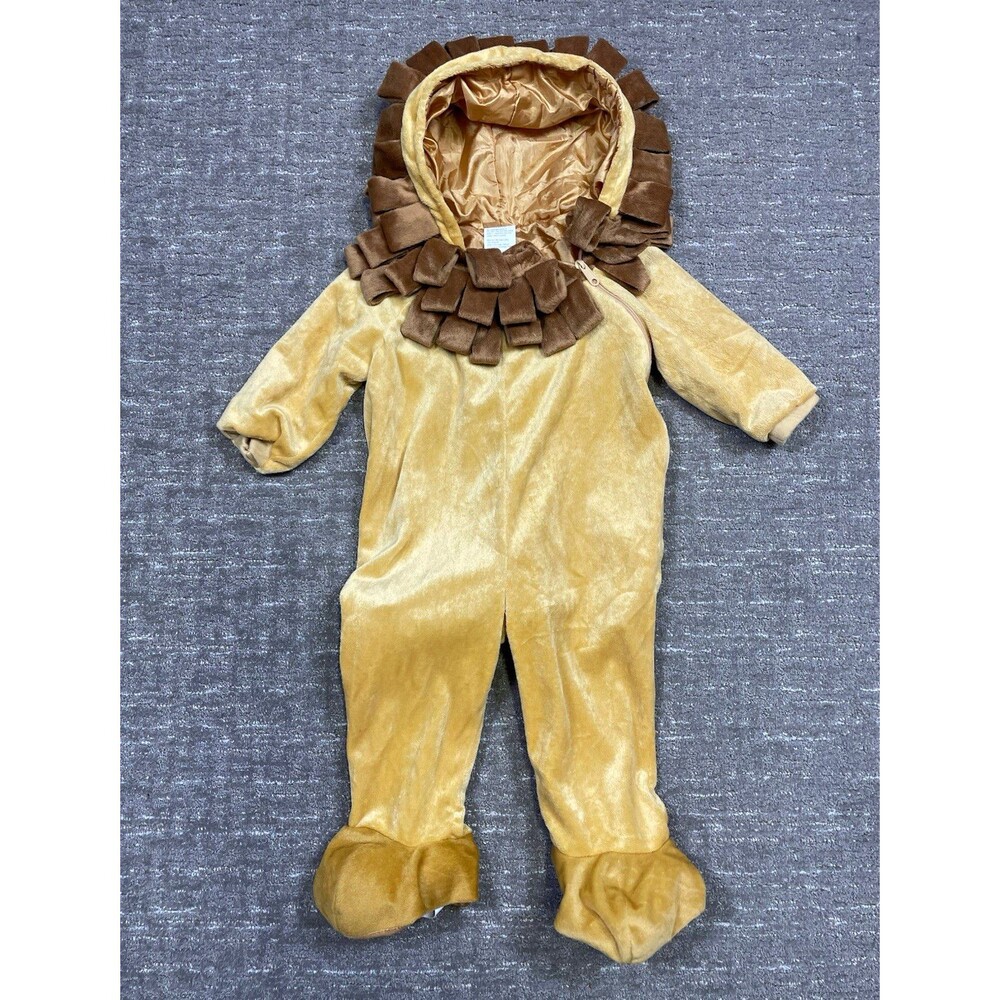 Infant/Toddler Lion Costume Hooded One-Piece Jumpsuit Halloween 12-24 month